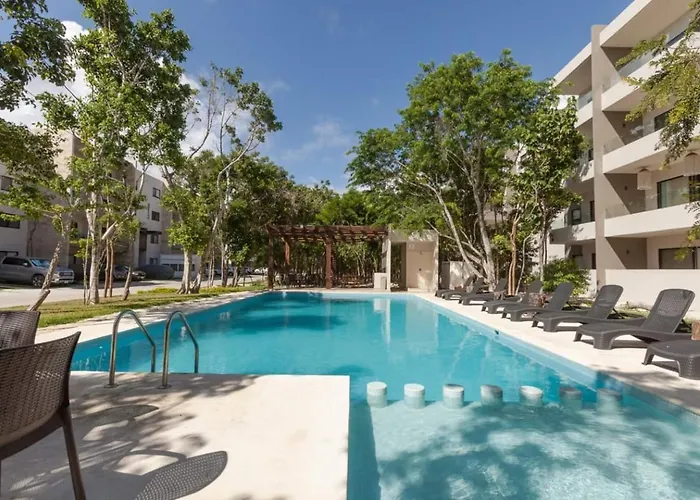 Family Friendly 10min To Wifi 200mb Gym Playa del Carmen